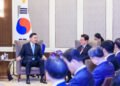 МОНГОЛ УЛСЫН ЕРӨНХИЙ САЙД Н.УЧРАЛ БҮГД НАЙРАМДАХ СОЛОНГОС УЛСЫН ЕРӨНХИЙЛӨГЧ И ЖЭ МЁН-Д БАРААЛХАВ