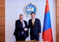 МОНГОЛ УЛСЫН ЕРӨНХИЙ САЙД Н.УЧРАЛ ОХУ-ЫН ЗАСГИЙН ГАЗРЫН ОРЛОГЧ ДАРГА А.Л.ОВЕРЧУКИЙГ ХҮЛЭЭН АВЧ УУЛЗАВ