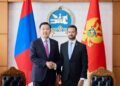 МОНГОЛ УЛСЫН МОНГОЛ УЛСЫН ЕРӨНХИЙ САЙД Н.УЧРАЛ МОНТЕНЕГРО УЛСЫН ЕРӨНХИЙЛӨГЧ ЯКОВ МИЛАТОВИЧИД БАРААЛХАВ