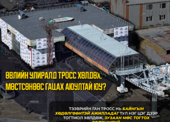 Дүүжин замын тээврийн тросс, ган татлага тасарч, мөстөх үү?