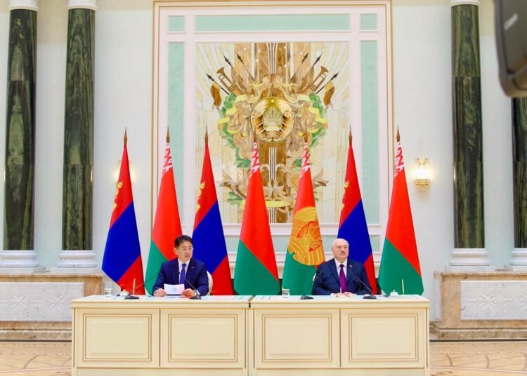 Монгол Улс, Беларусь Улсын Ерөнхийлөгч нар хэлэлцээний дүнгээр мэдээлэл хийлээ